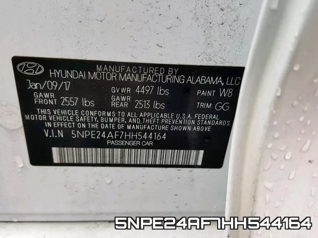 5NPE24AF7HH544164 фото 2