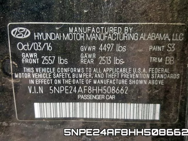 5NPE24AF8HH508662 фото 2