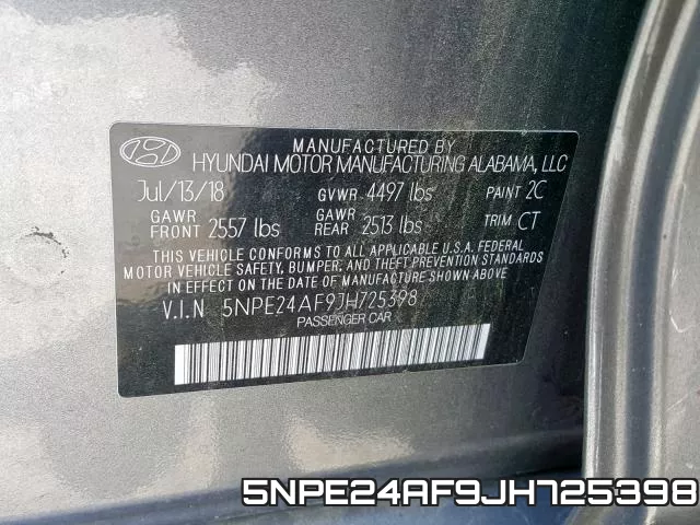 5NPE24AF9JH725398 фото 2
