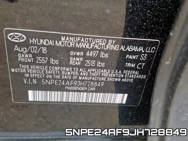 5NPE24AF9JH728849 фото 2