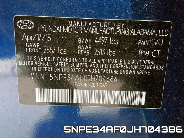 5NPE34AF0JH704386 фото 2