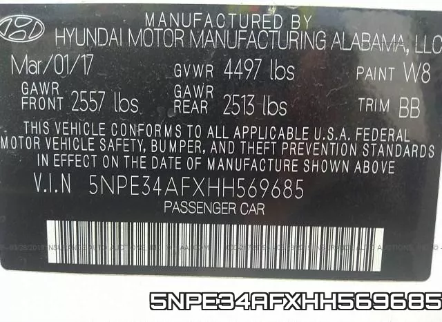 5NPE34AFXHH569685 фото 10