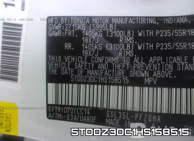 5TDDZ3DC1HS158515 фото 10