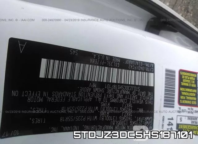 5TDJZ3DC5HS187101 фото 10