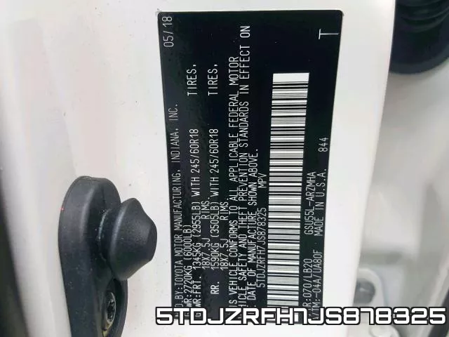 5TDJZRFH7JS878325 фото 2