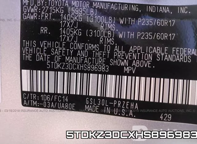 5TDKZ3DCXHS896983 фото 10