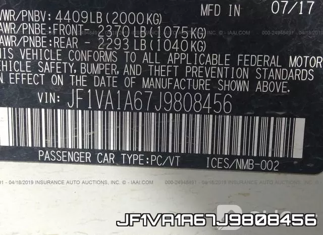 JF1VA1A67J9808456 фото 10