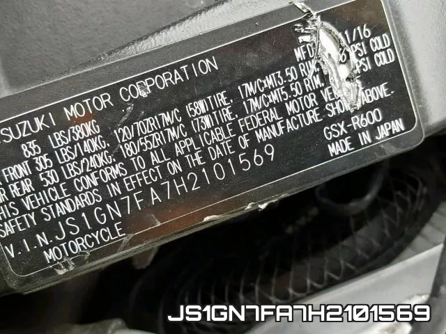 JS1GN7FA7H2101569 фото 2