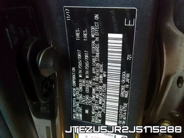 JTEZU5JR2J5175288 фото 2