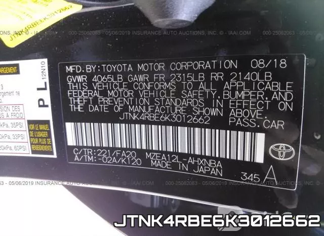 JTNK4RBE6K3012662 фото 10