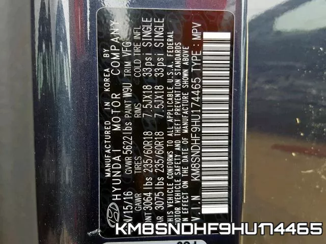 KM8SNDHF9HU174465 фото 2