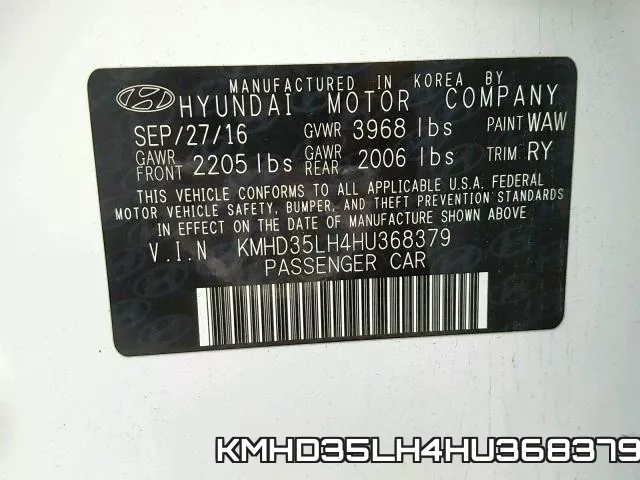 KMHD35LH4HU368379 фото 2