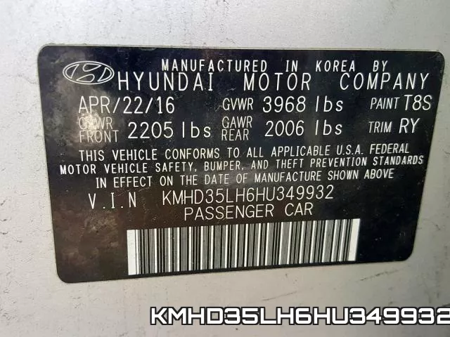 KMHD35LH6HU349932 фото 2