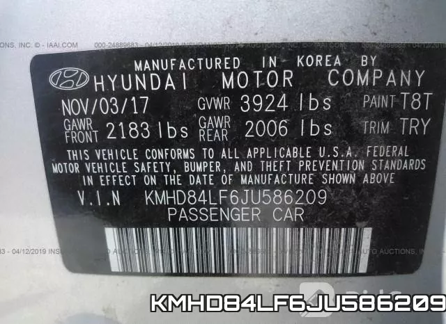 KMHD84LF6JU586209 фото 10