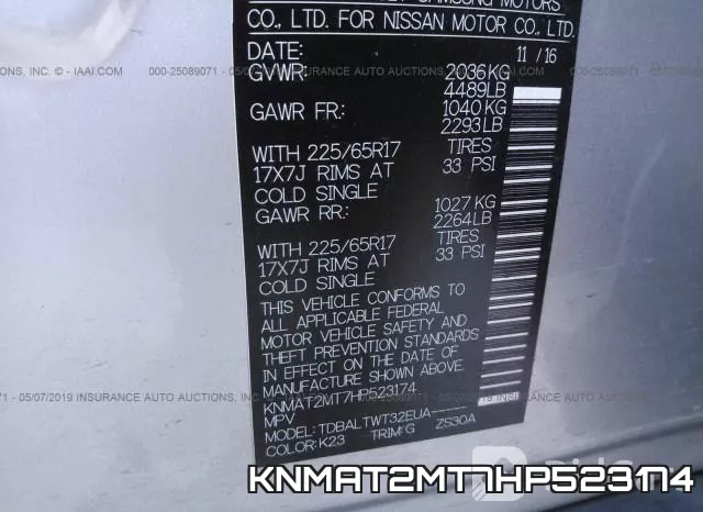 KNMAT2MT7HP523174 фото 10