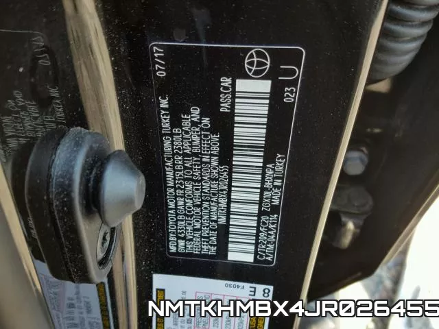 NMTKHMBX4JR026455 фото 2