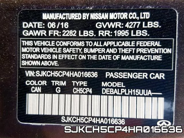 SJKCH5CP4HA016636 фото 2