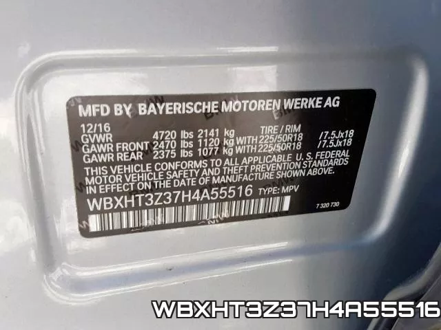 WBXHT3Z37H4A55516 фото 2