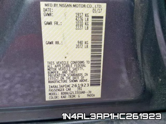 1N4AL3AP1HC261923 фото 2