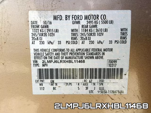 2LMPJ6LRXHBL11468 фото 2