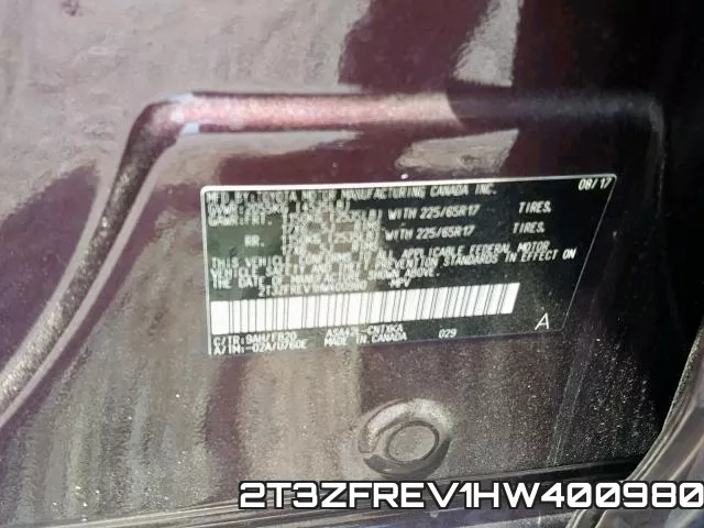 2T3ZFREV1HW400980 фото 2