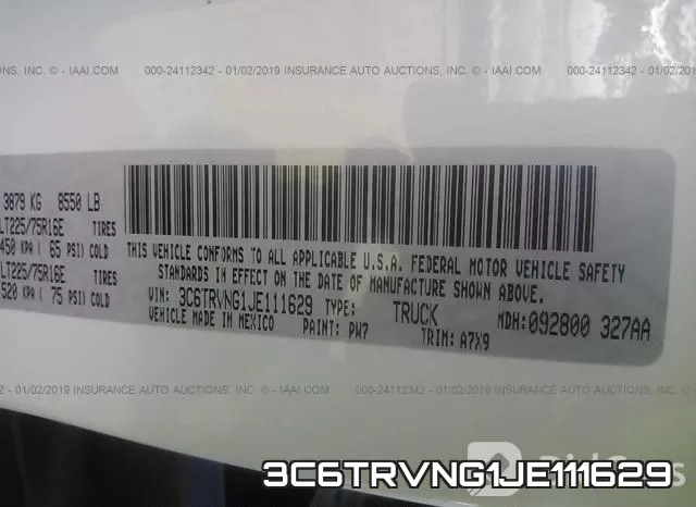 3C6TRVNG1JE111629 фото 10