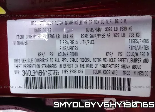 3MYDLBYV6HY190765 фото 10