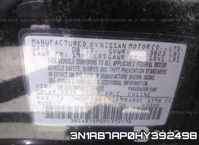 3N1AB7AP0HY392498 фото 10