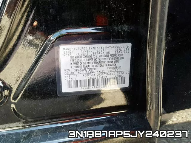 3N1AB7AP5JY240237 фото 2