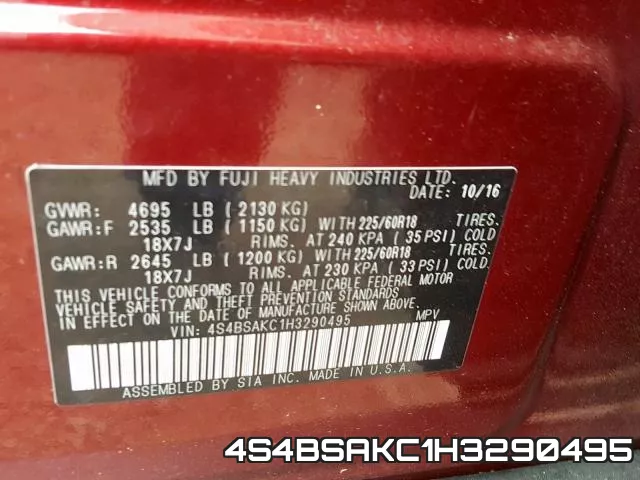 4S4BSAKC1H3290495 фото 2