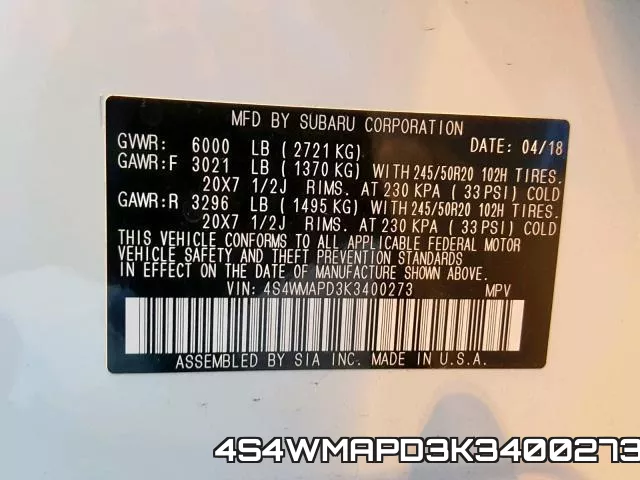 4S4WMAPD3K3400273 фото 2