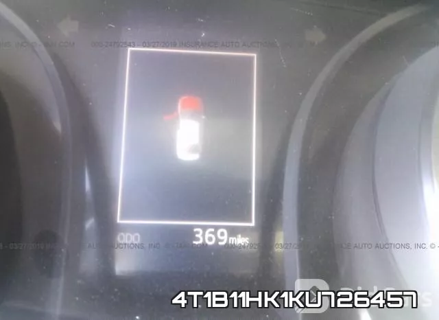 4T1B11HK1KU726457 фото 8