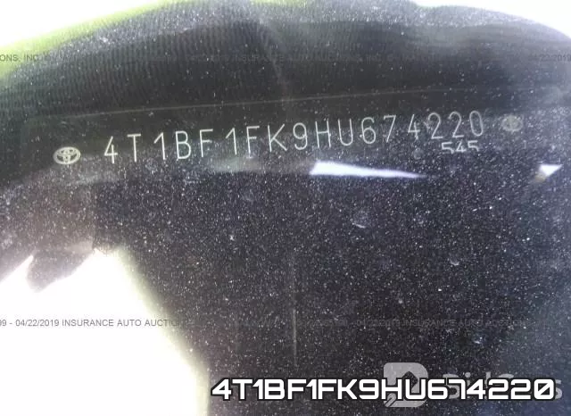 4T1BF1FK9HU674220 фото 10