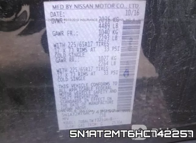 5N1AT2MT6HC742257 фото 10