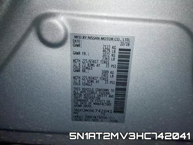 5N1AT2MV3HC742041 фото 2