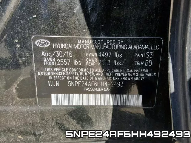 5NPE24AF6HH492493 фото 2