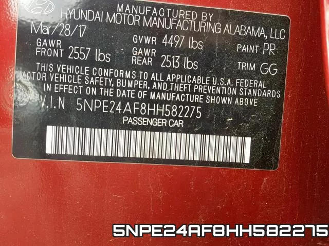 5NPE24AF8HH582275 фото 2