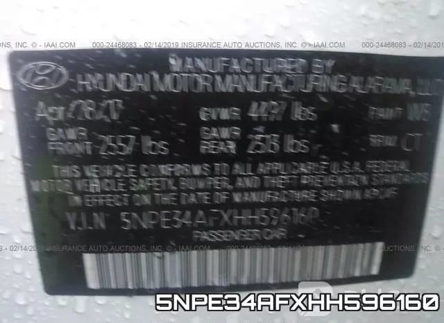 5NPE34AFXHH596160 фото 10