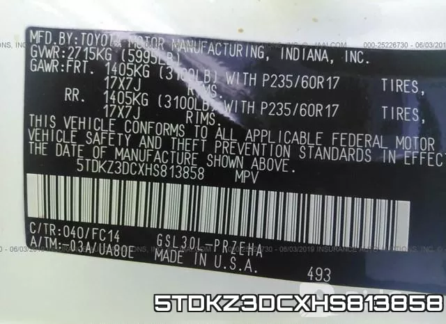 5TDKZ3DCXHS813858 фото 10