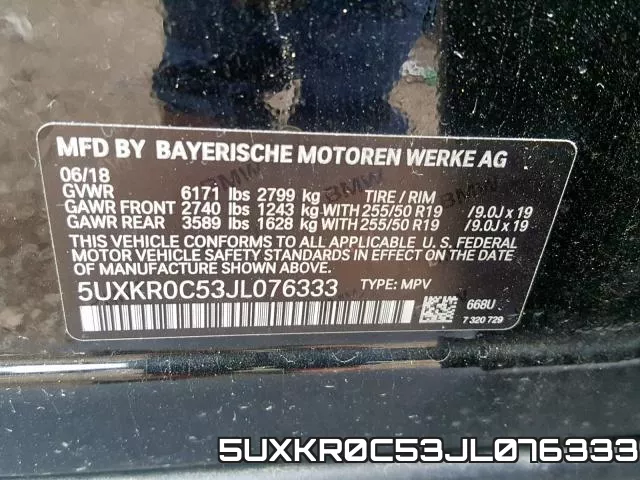 5UXKR0C53JL076333 фото 2