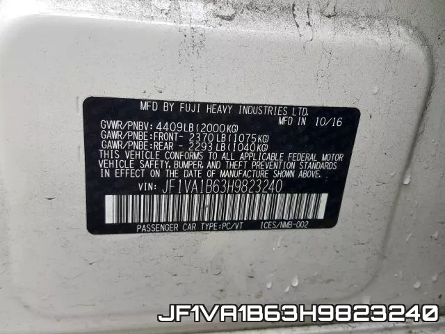 JF1VA1B63H9823240 фото 2