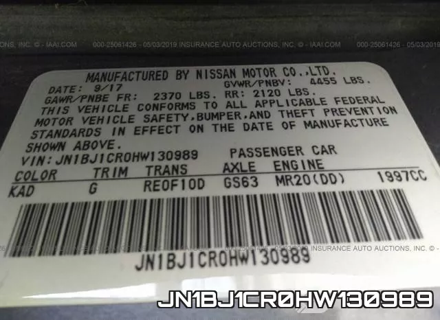 JN1BJ1CR0HW130989 фото 10