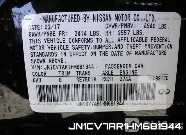 JN1CV7AR1HM681944 фото 10