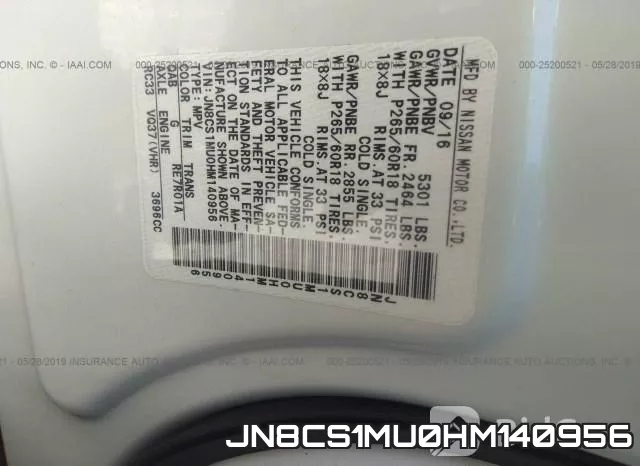 JN8CS1MU0HM140956 фото 9