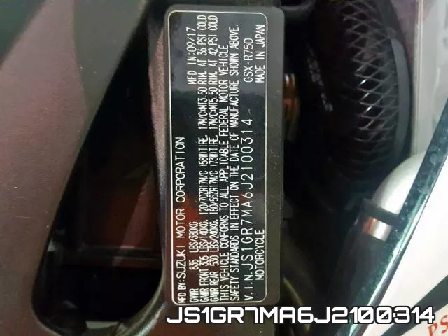 JS1GR7MA6J2100314 фото 2