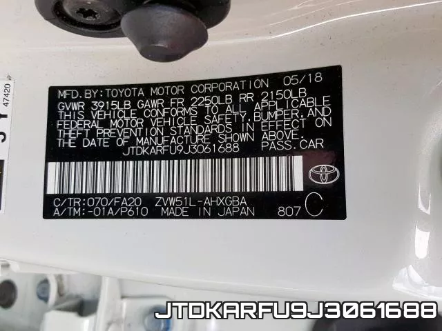 JTDKARFU9J3061688 фото 2