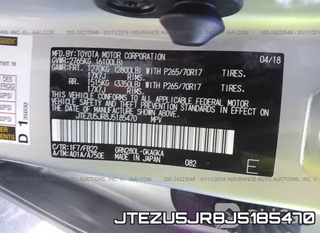JTEZU5JR8J5185470 фото 10