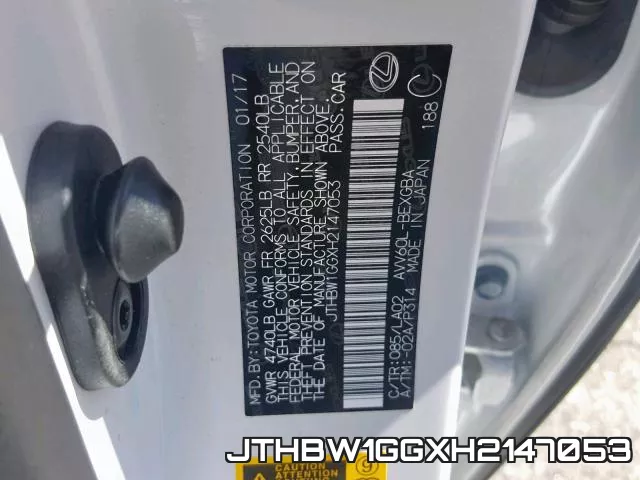 JTHBW1GGXH2147053 фото 2