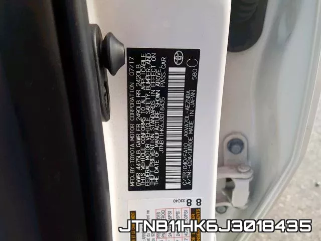 JTNB11HK6J3018435 фото 2