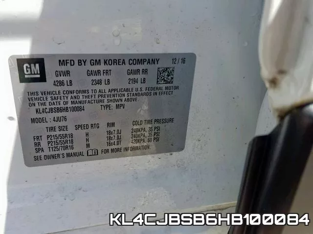 KL4CJBSB6HB100084 фото 2